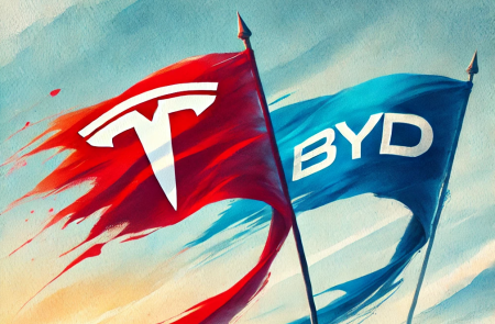 테슬라 2월 中 판매 작년非 49% 감소..BYD에 밀려