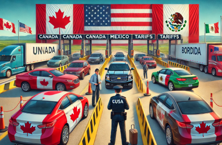 美백악관 "멕시코·캐나다산 수입차 관세 한 달 면제"