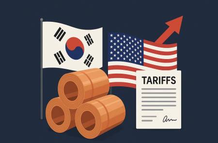 한국 정부, 美에 "구리 관세 부과는 한국 기업 투자 저해" 우호 조치 요청