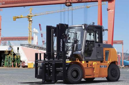 HD현대사이트솔루션, 국내 최초 ‘중대형 전동 지게차’ 국산화
