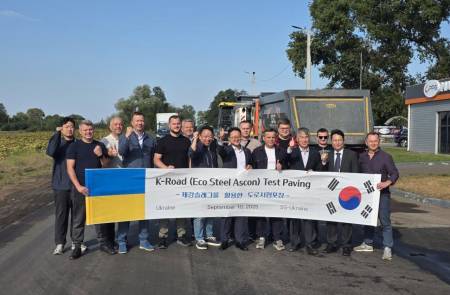 SG, 우크라이나서 ‘에코스틸아스콘’ 시험포장 성공… 재건 사업 본격화