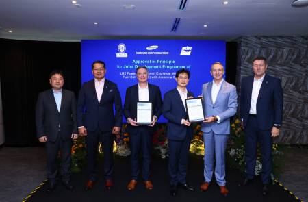 삼성중공업, ‘암모니아 기반 수소 연료전지 추진 원유운반선’ 설계 인증 획득