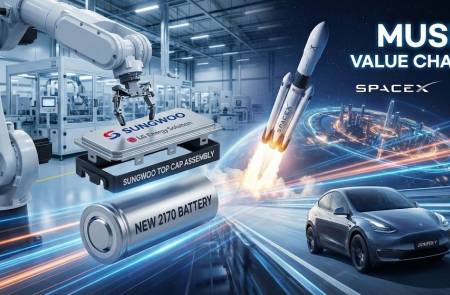 성우, 스페이스X·테슬라 '주니퍼'에 2170 탑캡 공급…'머스크 밸류체인' 완성