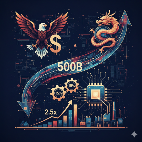 미국-대만, 5천억달러 투자로 상호관세 15% 합의…반도체 생산능력 최대 2.5배 물량 무관세