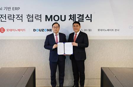 롯데이노베이트·더존비즈온, AI 기반 ERP 동맹…AX 시장 정조준