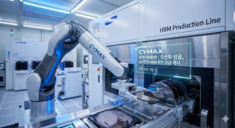 싸이맥스, 삼성전자 로봇 뚫었다...HBM 이송 ATM 로봇 공급 개시 "자체 로봇 개발 중"