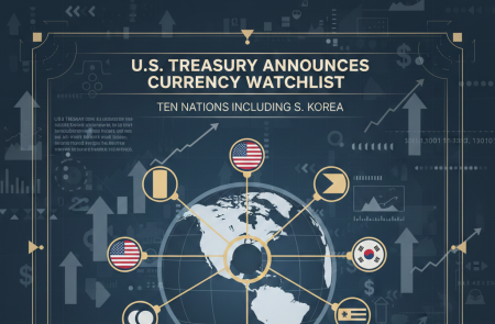 미국 재무부, 한국 포함 10개국 환율 관찰 대상국 명단 발표