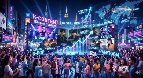 K-콘텐츠, 매출 157조·수출 140억달러 돌파… 역대 최고 실적 경신