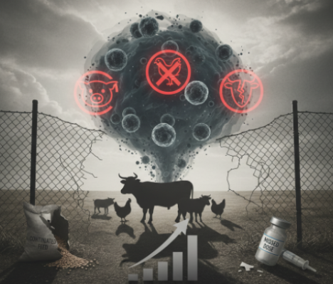 3대 가축전염병 동시 확산에 뚫린 방역망..축산물 물가 6% '껑충'