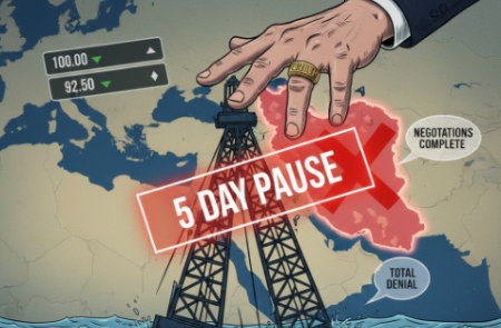 트럼프 "이란 공격 5일 유예" 선언..브렌트유 100달러선 붕괴