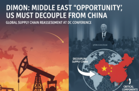 다이먼 JP모건 CEO "이란전, 장기적으론 기회..美 핵심부품 탈중국 서둘러야"