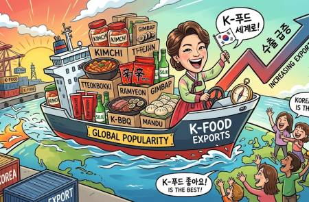 농림부, 1분기 K-푸드+ 수출 전년 대비 3.5% 증가한 33.5억달러 달성