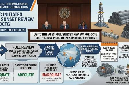 미 ITC, 한국산 등 유정용 강관(OCTG) 반덤핑 관세 유지 여부 전면재심 착수