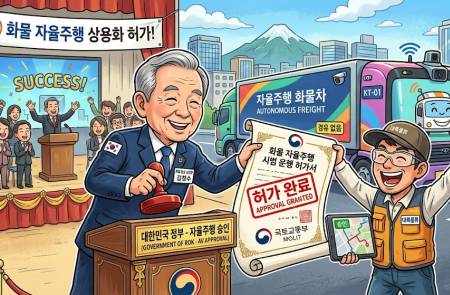 국토부, 서울-진천 고속도로서 자율주행 트럭 택배 허가