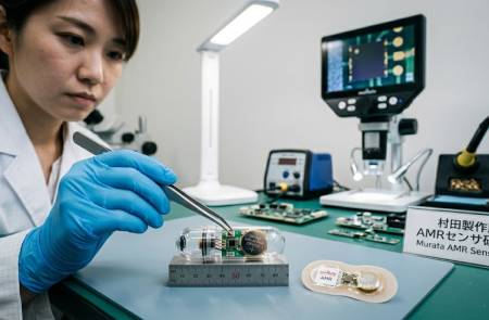 무라타, 초저전력 AMR 센서 양산… "웨어러블 배터리 걱정 덜어준다"