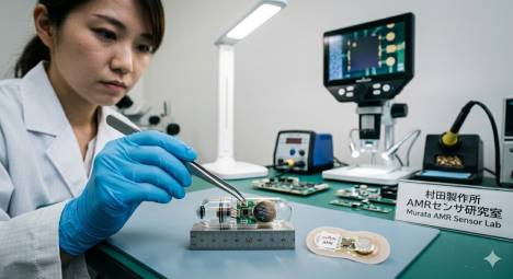 무라타, 초저전력 AMR 센서 양산… "웨어러블 배터리 걱정 덜어준다"