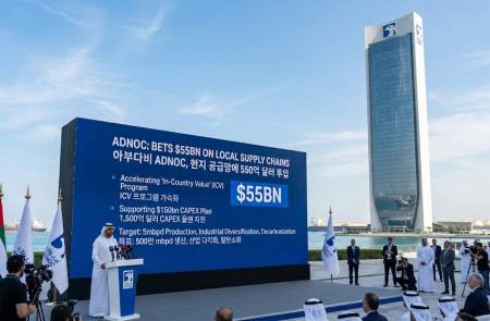 UAE ADNOC, 1500억 달러 투자 계획 중 550억 달러 '현지 공급망'에 배정