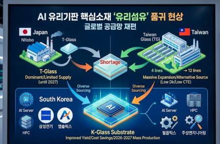 "2027년까지 물량 없다"…대만유리, AI 기판 소재 '3배 증설' 승부수