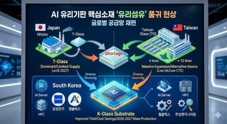 "2027년까지 물량 없다"…대만유리, AI 기판 소재 '3배 증설' 승부수