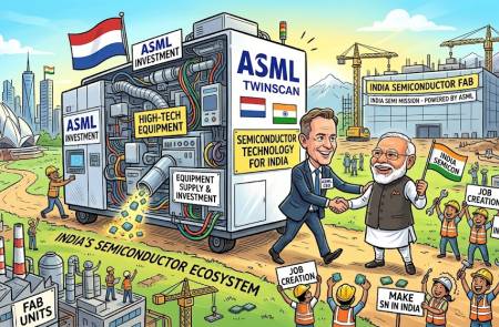 ASML, 인도 최초 상업용 반도체 공장에 장비 공급… '돌레라 프로젝트' 가속