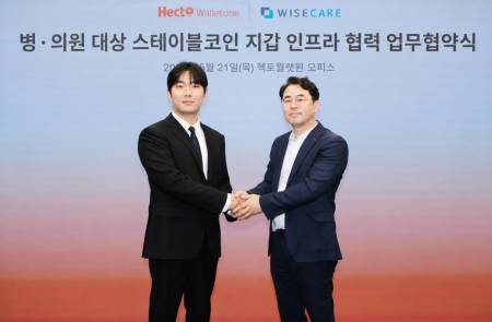 헥토월렛원·와이즈케어, 병·의원 대상 '스테이블코인 결제 인프라' 구축 MOU 체결