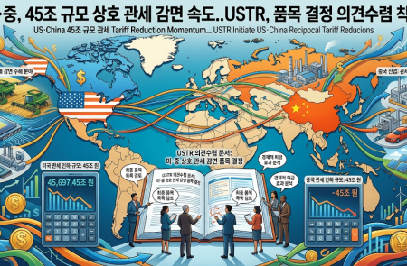 미·중, 45조 규모 상호 관세 감면 속도..USTR, 품목 결정 의견수렴 착수