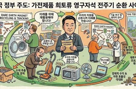 기후부, 희토류 함유 영구자석 회수체계 구축 시범사업 착수