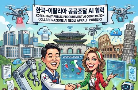 한-이탈리아, 공공조달 AI 혁신 맞손… 노하우 교류·우수 조달 사례 발굴 등 추진