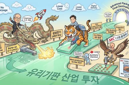 TSMC, AI 칩 수요에 대응해 유리기판 기술 개발 가속… 삼성전기·SKC 등도 기술확보 총력