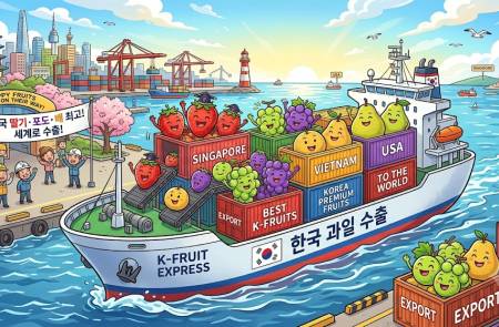 K-과일, 상반기 수출 9572만 달러로 역대 최대… 딸기·포도·배가 주력 상품