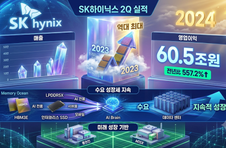 SK하이닉스, 2Q 영업익 60.5조 전년比 557.2%↑.."역대 최대..수요 성장세 지속"