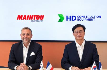 HD건설기계, 프랑스 마니투와 맞손… 글로벌 소형 건설장비 시장 공략 속도