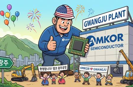 산업부, 앰코 광주 공장 착공식 참가… 서남권 반도체 메가프로젝트 본격 개시